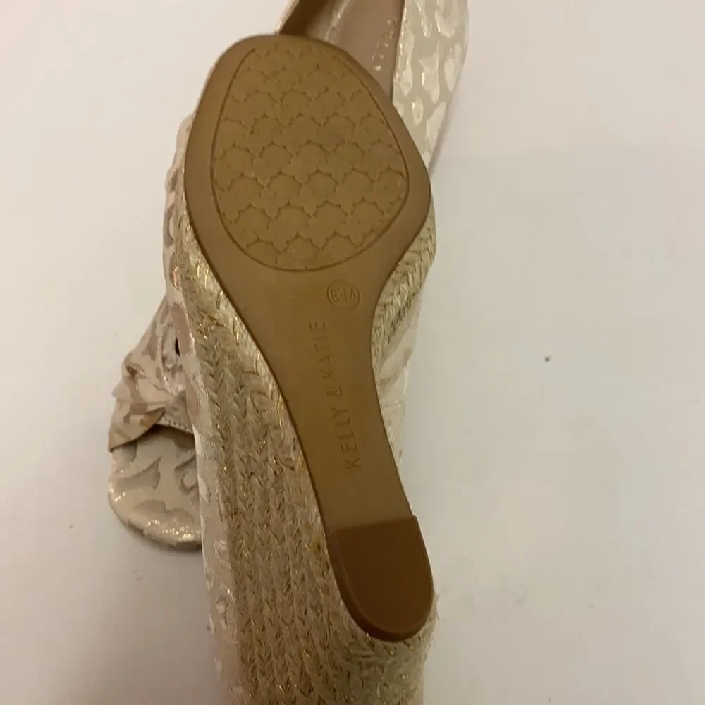 Kelly‎ and Katie Ivala Espadrille Wedge Sandal Size 8.5M A21
